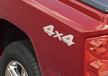 4x4 Silver Bed Side Decals Dakota, Ram, Durango, Aspen, Jeep